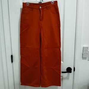 100% Cotton Orange Barrel Jeans Wide Leg High Rise